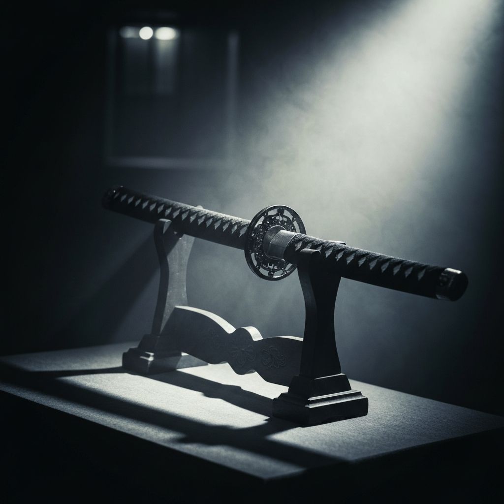 Traditional Japanese katana sword, symbol of bushido